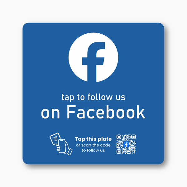 Facebook Follow Plate - 224 DIGITAL