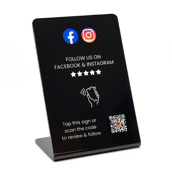 Facebook & Instagram Tap to Review Cafe Stand - 224 DIGITAL