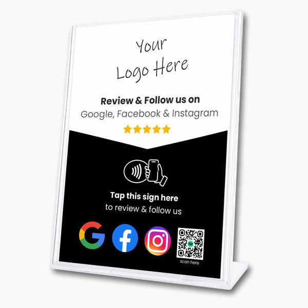 Google Facebook & Instagram Multilink Review & Follow Sign - 224 DIGITAL