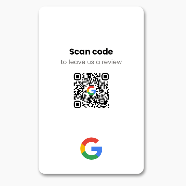 Google Restaurant Review Card - Custom Branded - Tap and Scan - 224 DIGITAL