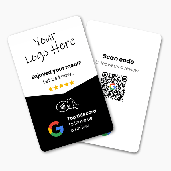 Google Restaurant Review Card - Custom Branded - Tap and Scan - 224 DIGITAL