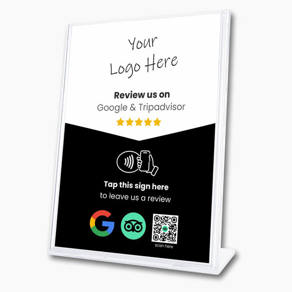 Google & Tripadvisor Multilink Review Sign - 224 DIGITAL