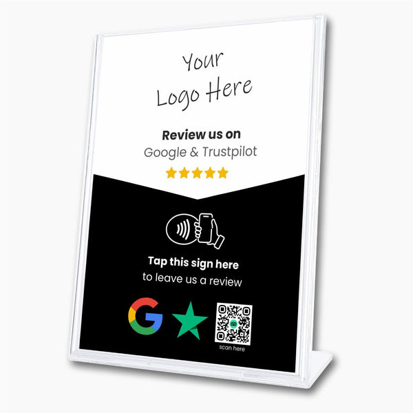 Google & Trustpilot Multilink Review Sign - 224 DIGITAL