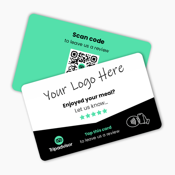 Tripadvisor Restaurant Review Card & A6 Sign Bundle - Custom Branded - Tap and Scan - 224 DIGITAL