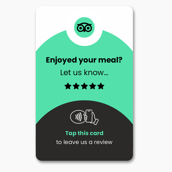 Tripadvisor Restaurant Review Card & A6 Sign Bundle - Tap and Scan - 224 DIGITAL